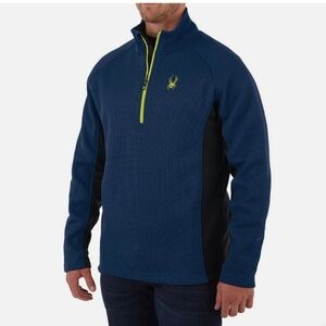 Spyder Blue and Black Pullover Men's Medium